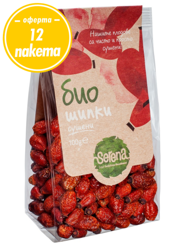 БИО сушени шипки, 12х100 g