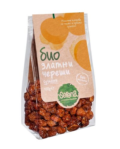 Dried ORGANIC gold sweet pittes cherries-100g