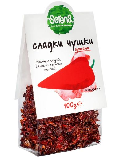 Dried 100% NATURAL sweet peppers PIECES-100g