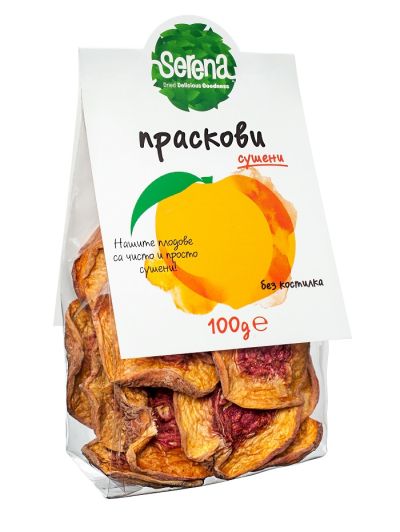 100% НАТУРАЛНА праскова без костилка-100 гр. - Сушена,небелена
