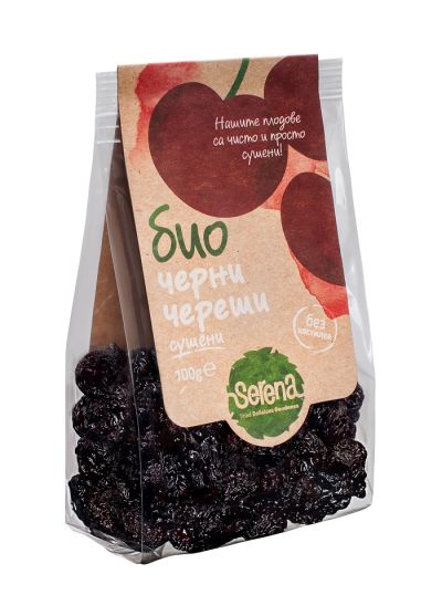 Dried ORGANIC black sweet pittes cherries-100g