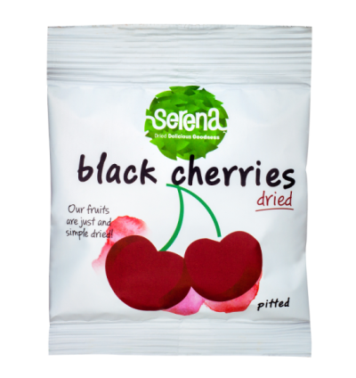 Dried 100% NATURAL black sweet pitted cherries-30g 